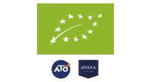 ATO and ASANA organic certification logo